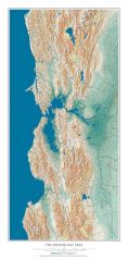 Greater Bay Area - Dark Water Fine Art Print Map